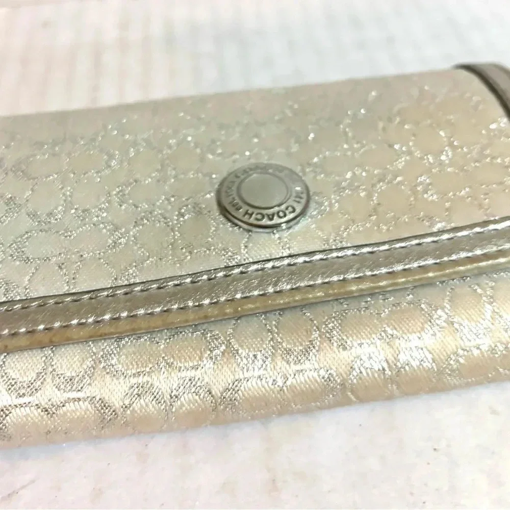 Coach CC signature print  canvas wallet